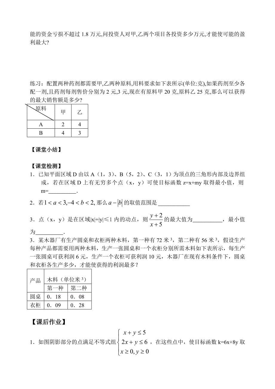 第57-58课时线性规划(教育精_第5页