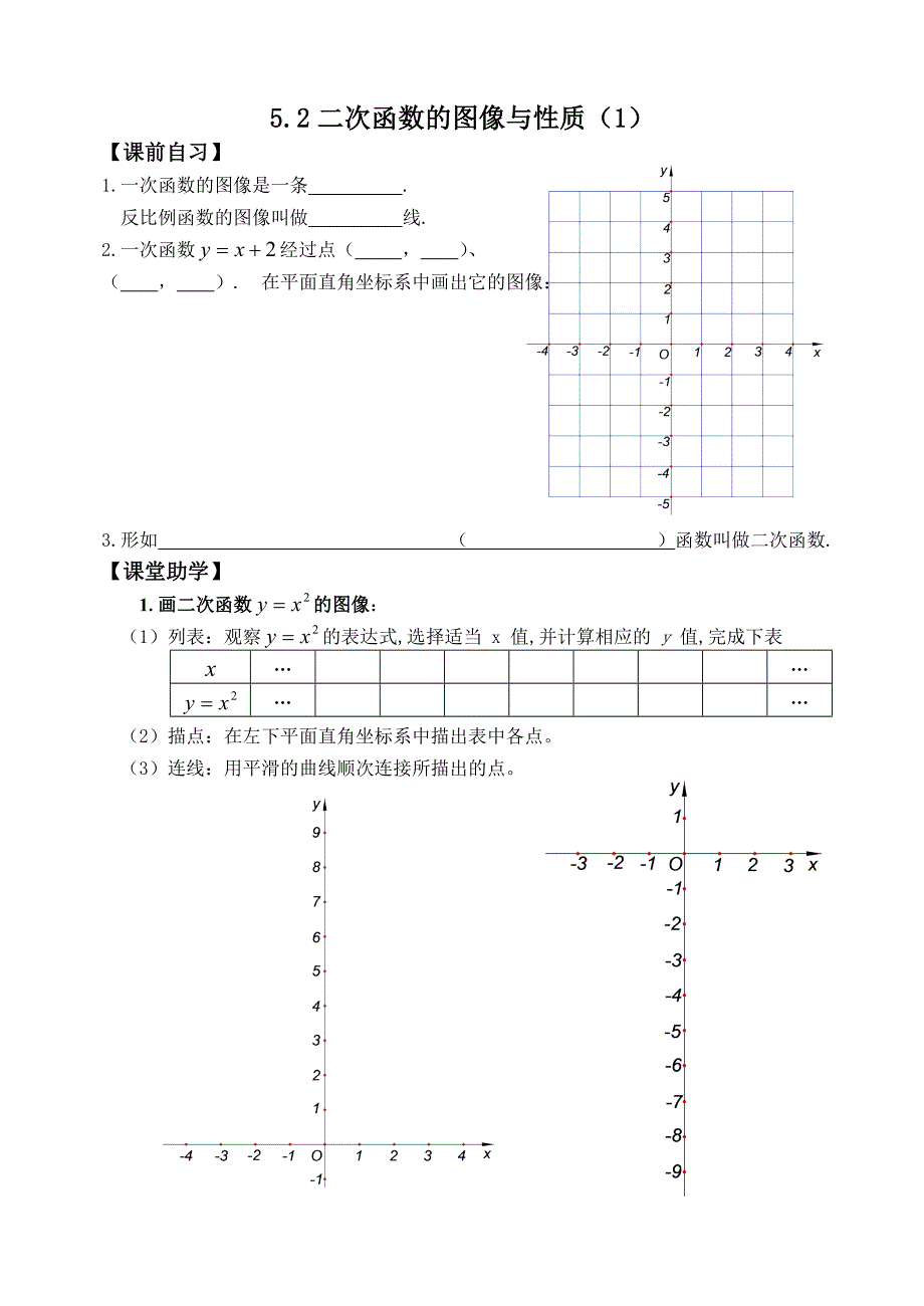 5.2二次函数的图像与性质（1）[1]_第1页