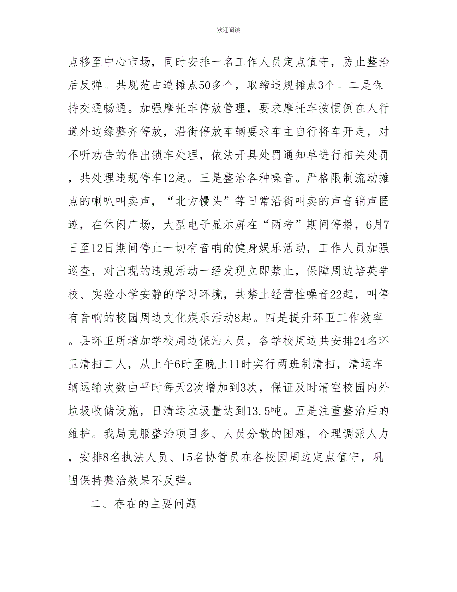 城市管理和行政执法局整治的工作总结_第2页