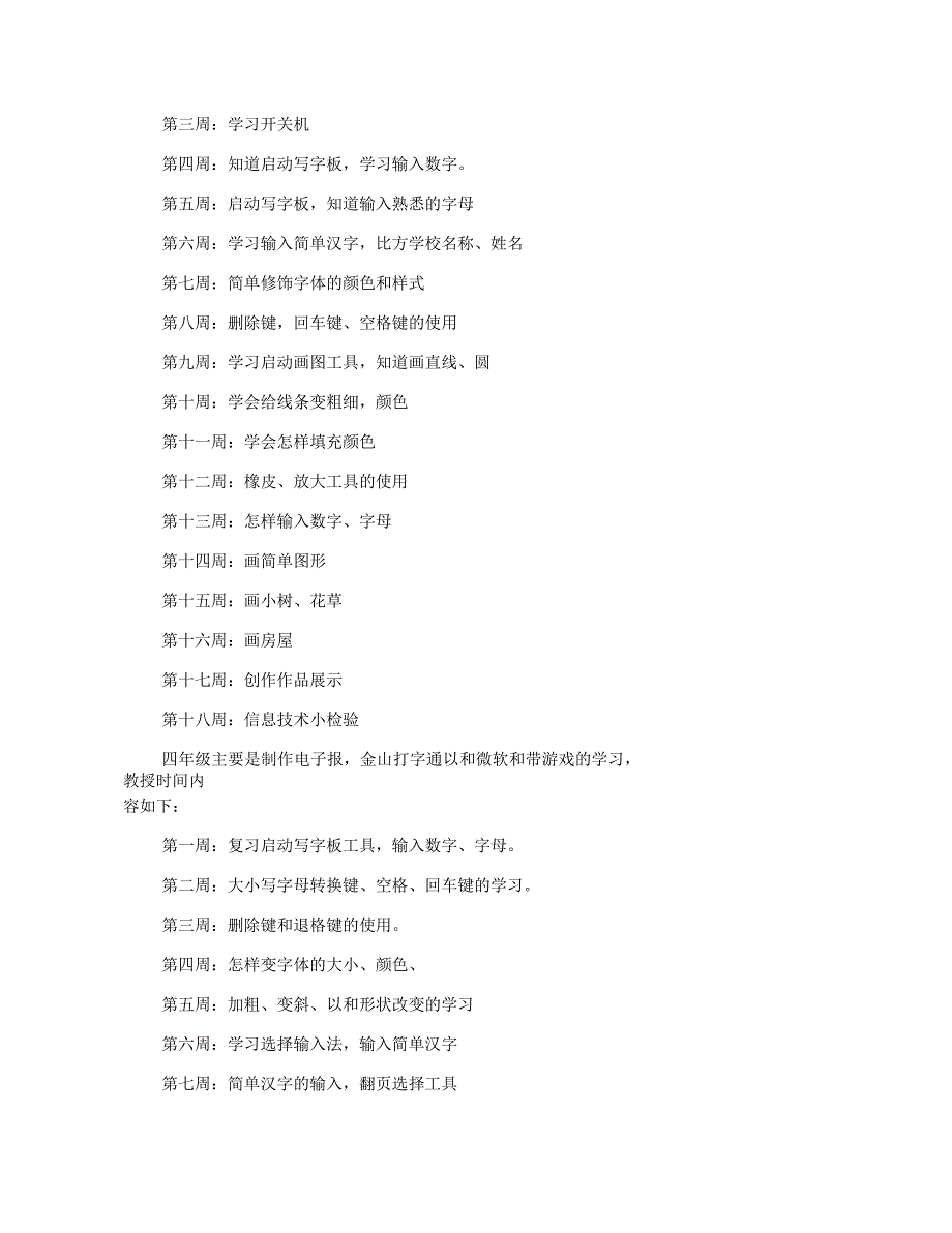 六年级下册信息技术教学计划3篇_第2页