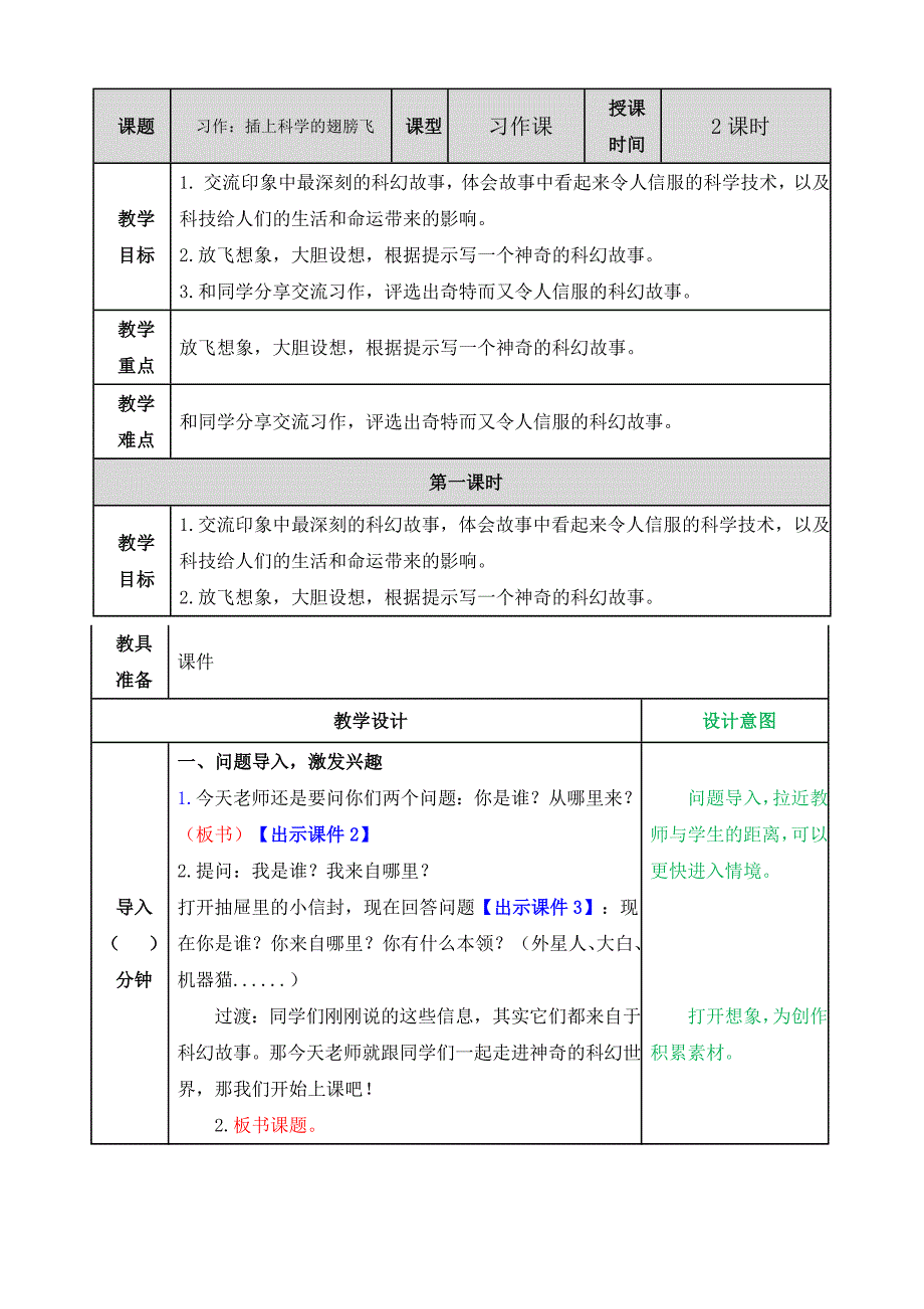 部编统编六下语文习作插上科学的翅膀飞教案公开课教案课件公开课教案课件公开课教案课件_第1页