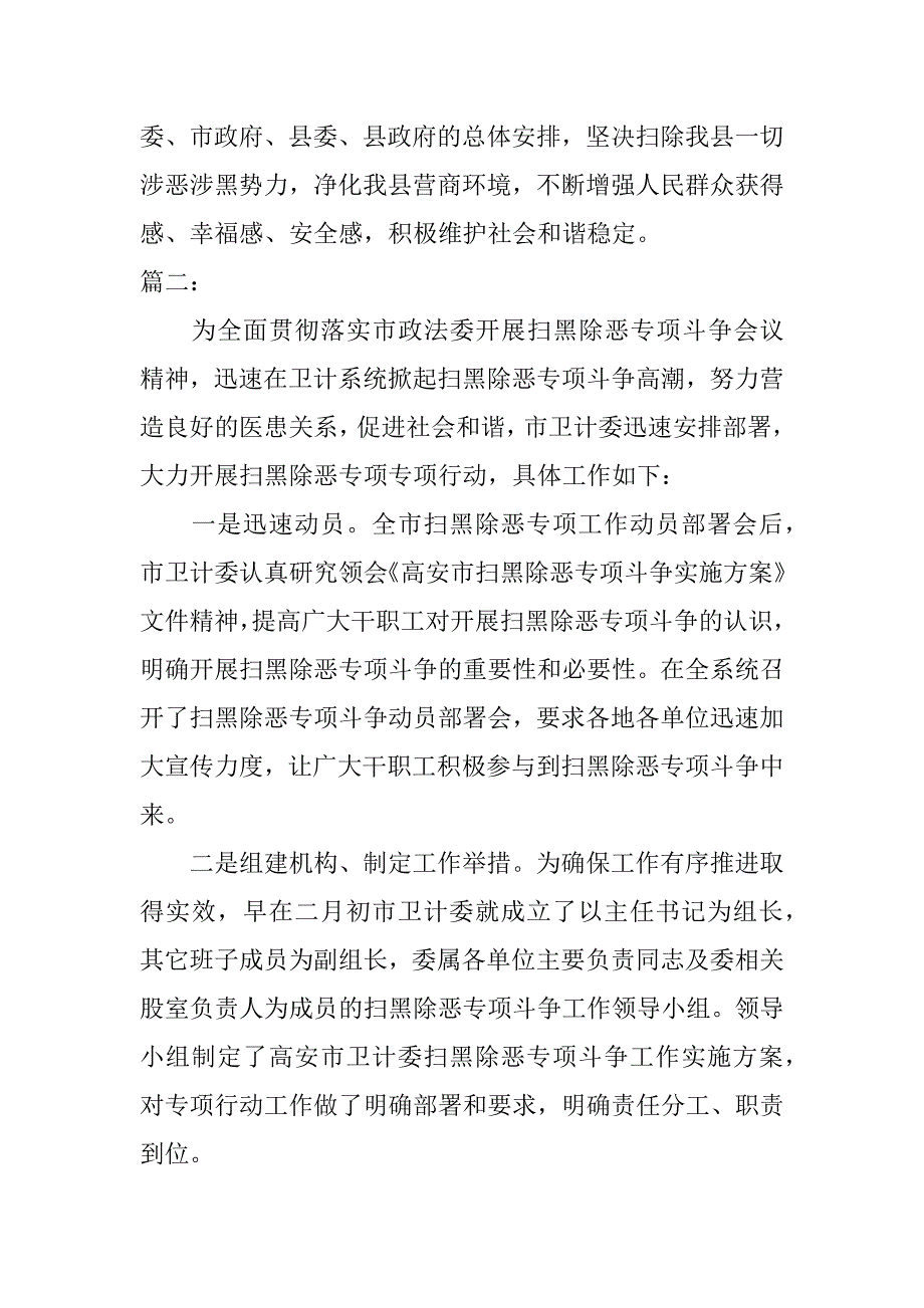 2023年扫黑除恶专项行动工作总结范文_第4页