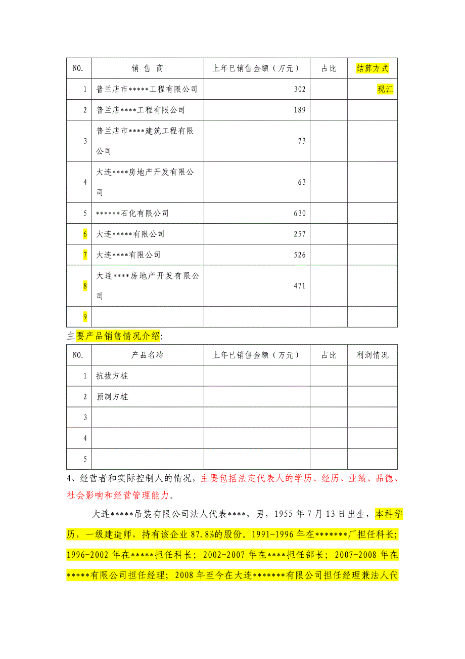 关于大连吊装有限公司申请新增2000万元的调查报告_第4页