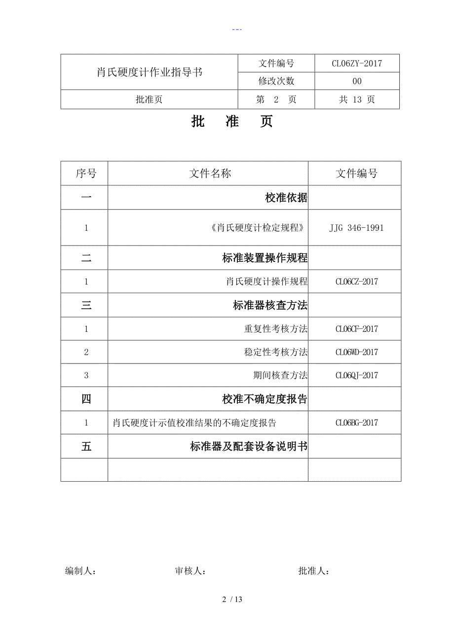 肖氏硬度计作业指导书_第2页