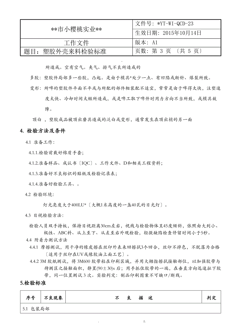 塑胶外壳来料检验标准_第3页