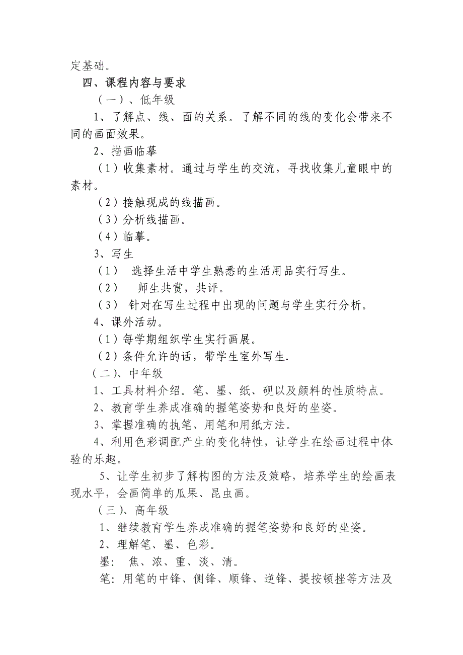 小学美术校本课程实施方案_第2页