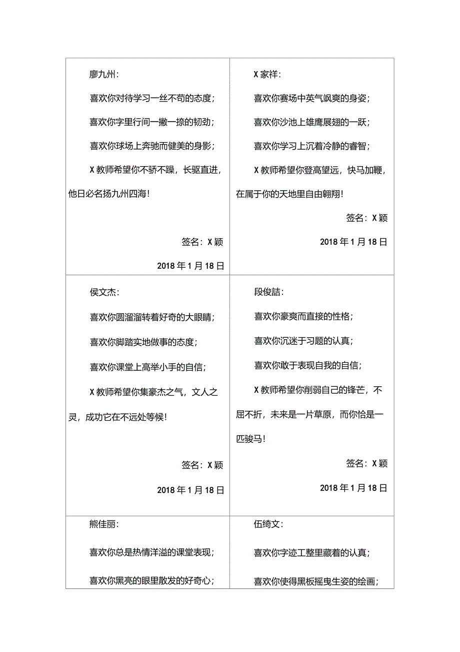 个性化创意学生期末学生评语优秀班_第1页