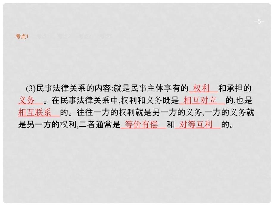 高考政治一轮复习 41 民事权利义务及人身权课件 新人教版选修5_第5页