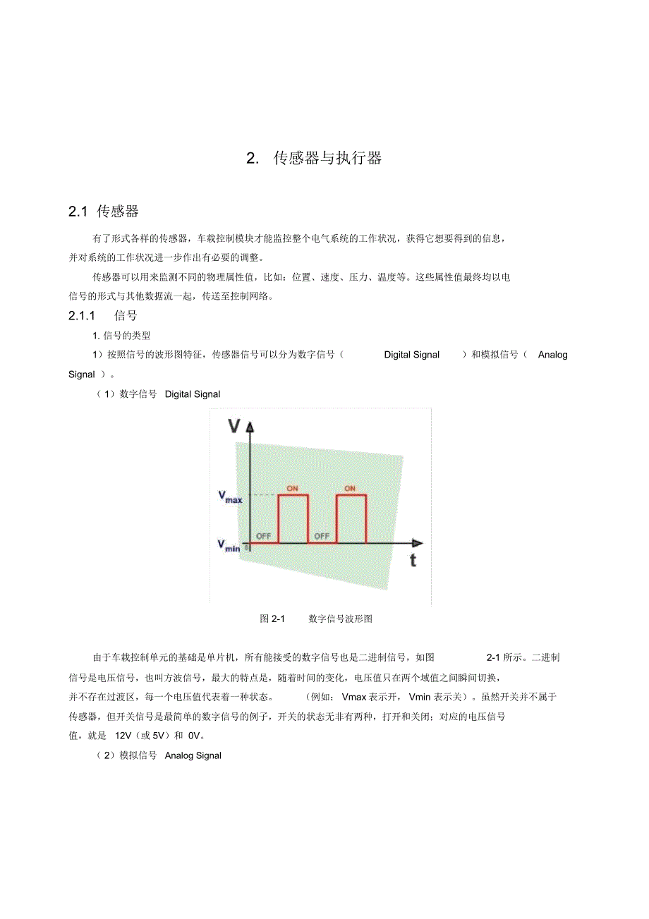 汽车传感器与执行器_第1页