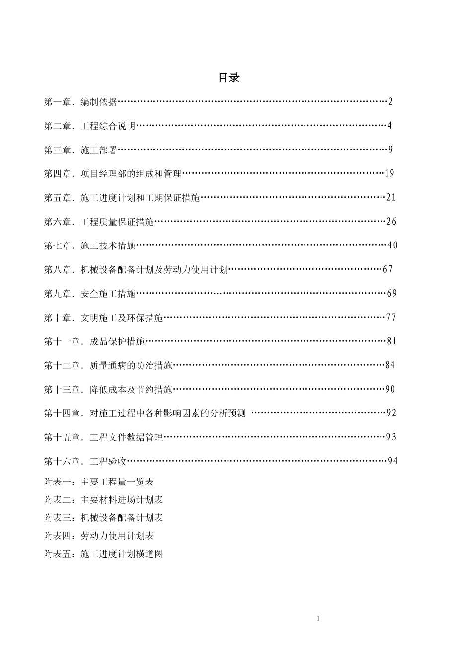 公寓精装工程施工组织设计_第1页