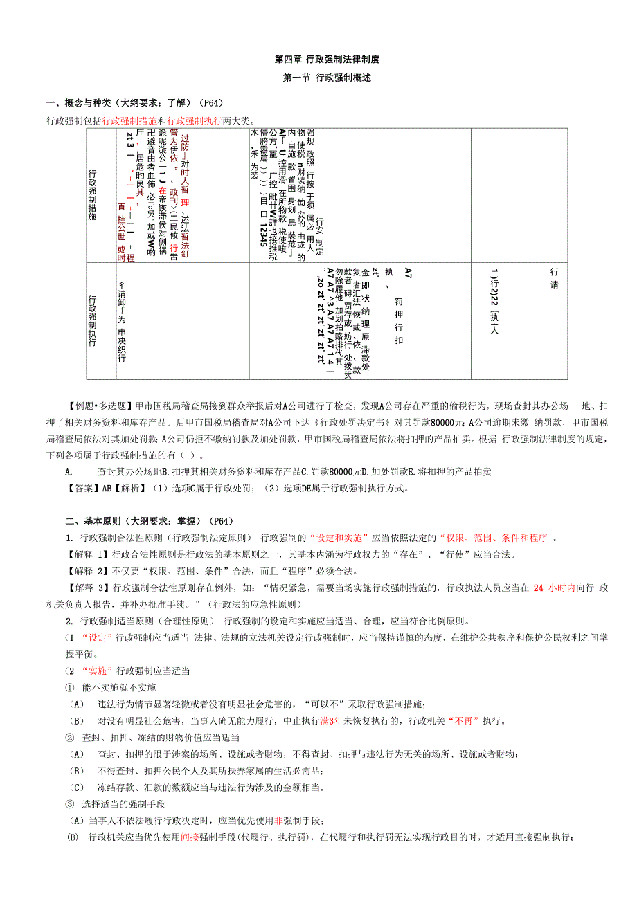 第一篇 第四章 行政强制法律制度(完整版)_第1页