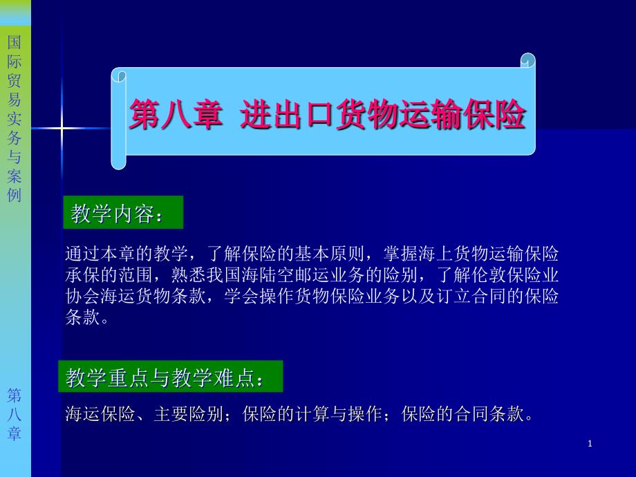 国际贸易进出口货物运输保险_第1页