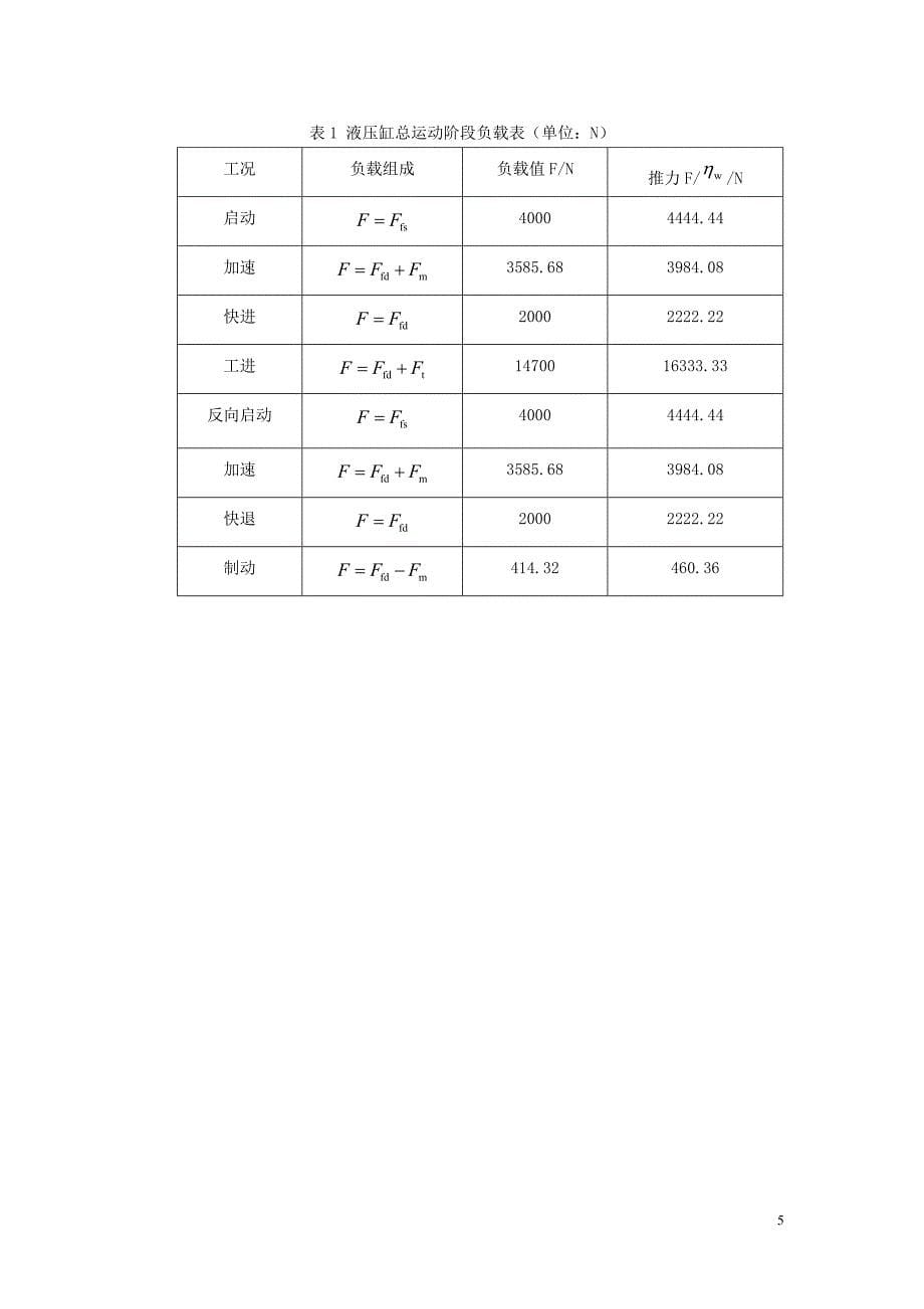 一台卧式单面多轴钻孔组合机床动力滑台的液压系统的课程设计_第5页