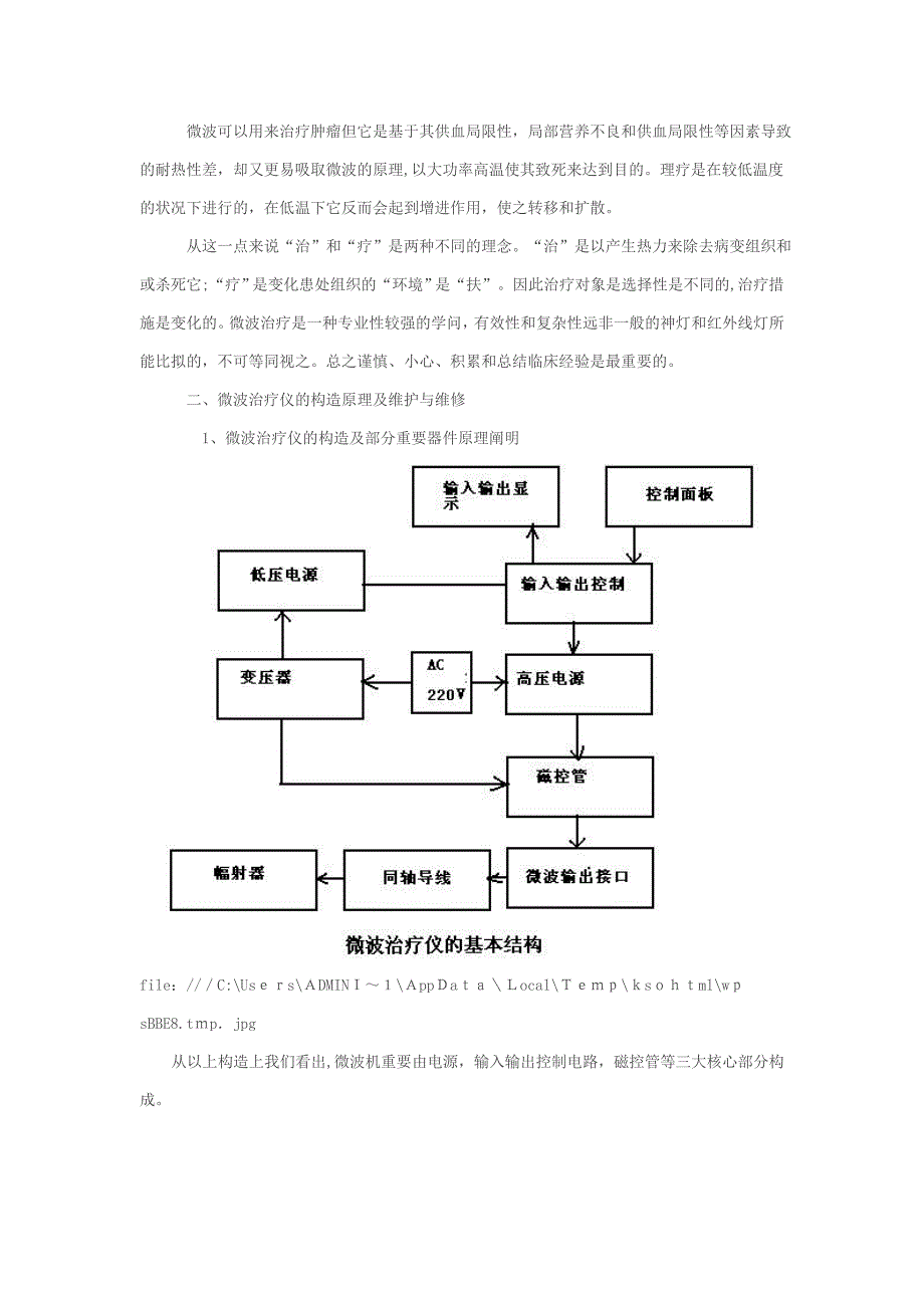 微波治疗仪的原理、应用及维修_第4页