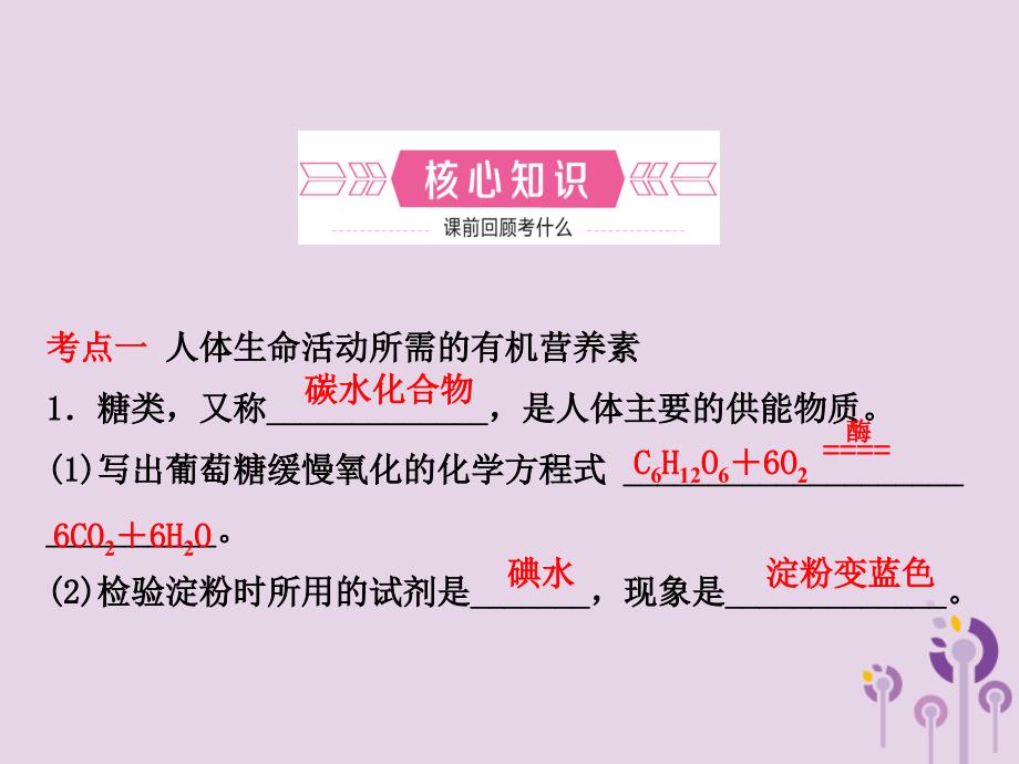 （淄博专版）2018年中考化学复习 第一部分 九全 第五单元 化学与健康课件 鲁教版_第2页