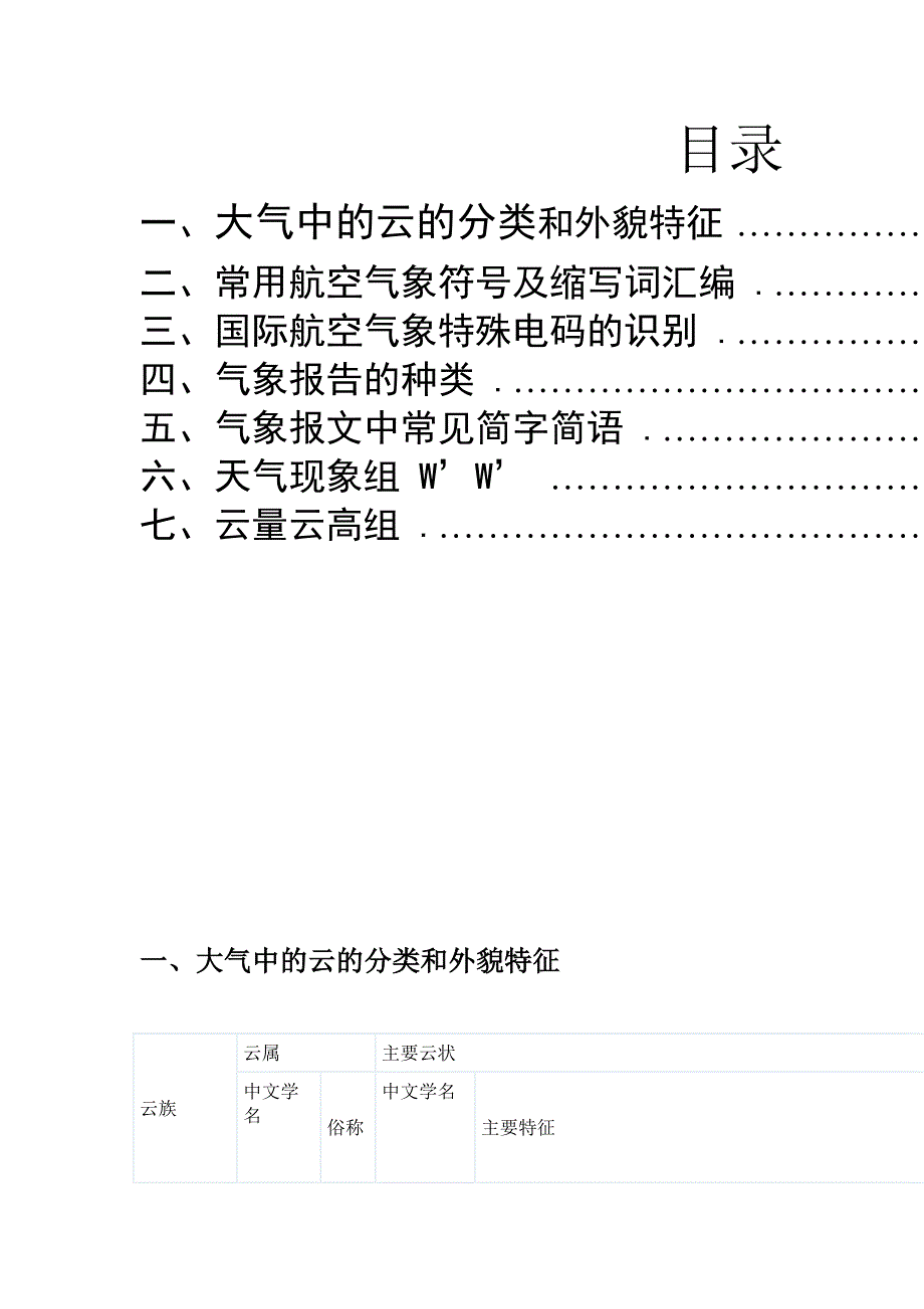 大气中的云的分类和外貌特征.doc_第1页