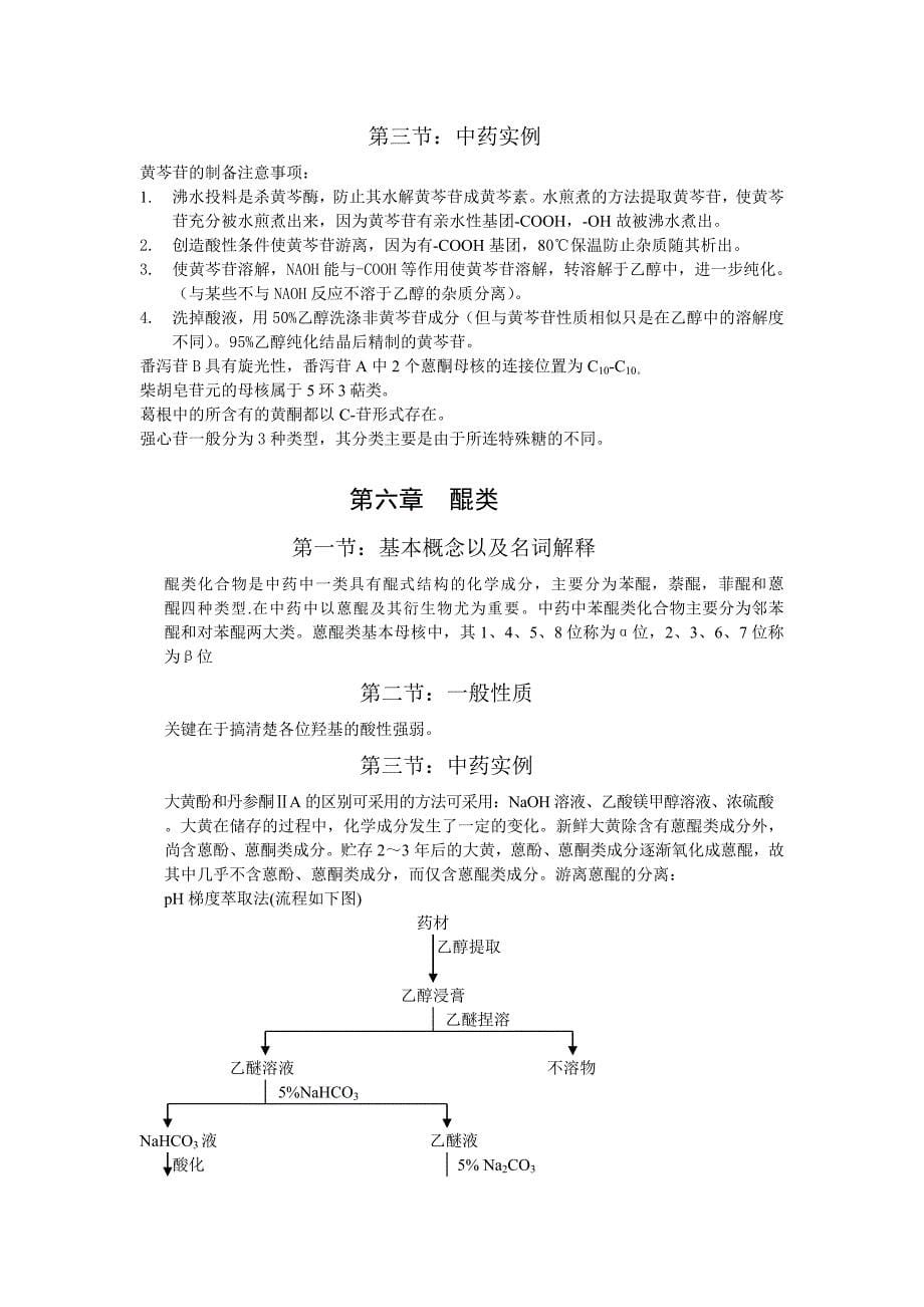 中药化学学习要点_第5页