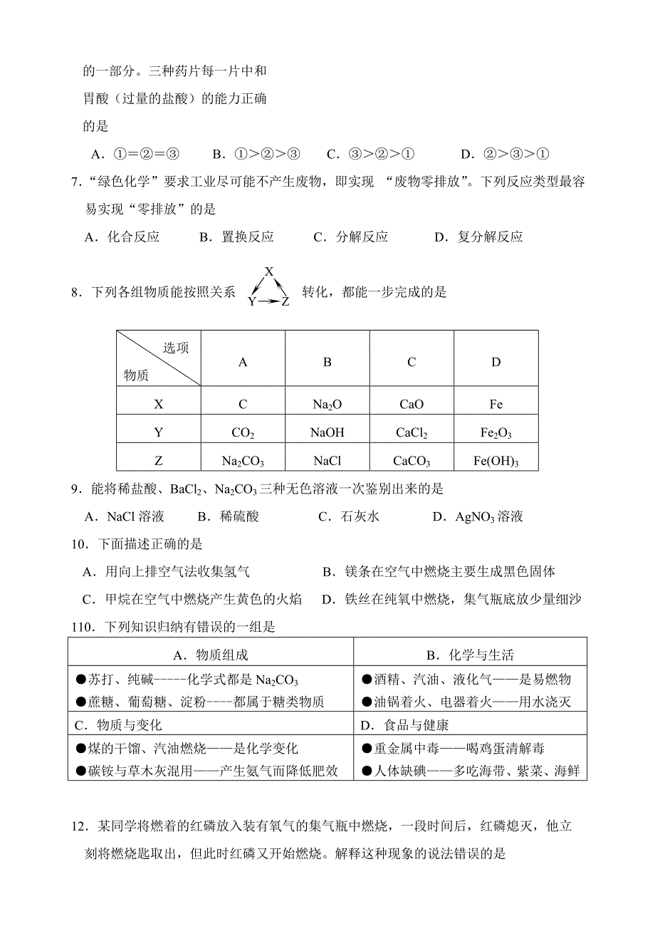 2011年全国初中化学竞赛初赛试题.doc_第2页