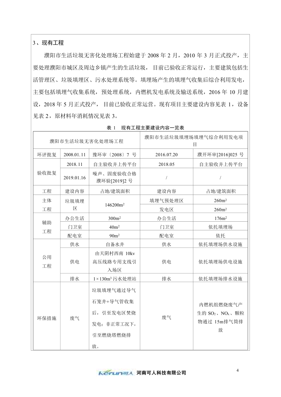 濮阳市生活垃圾无害化处理场渗滤液处理扩建工程环评报告.docx_第4页