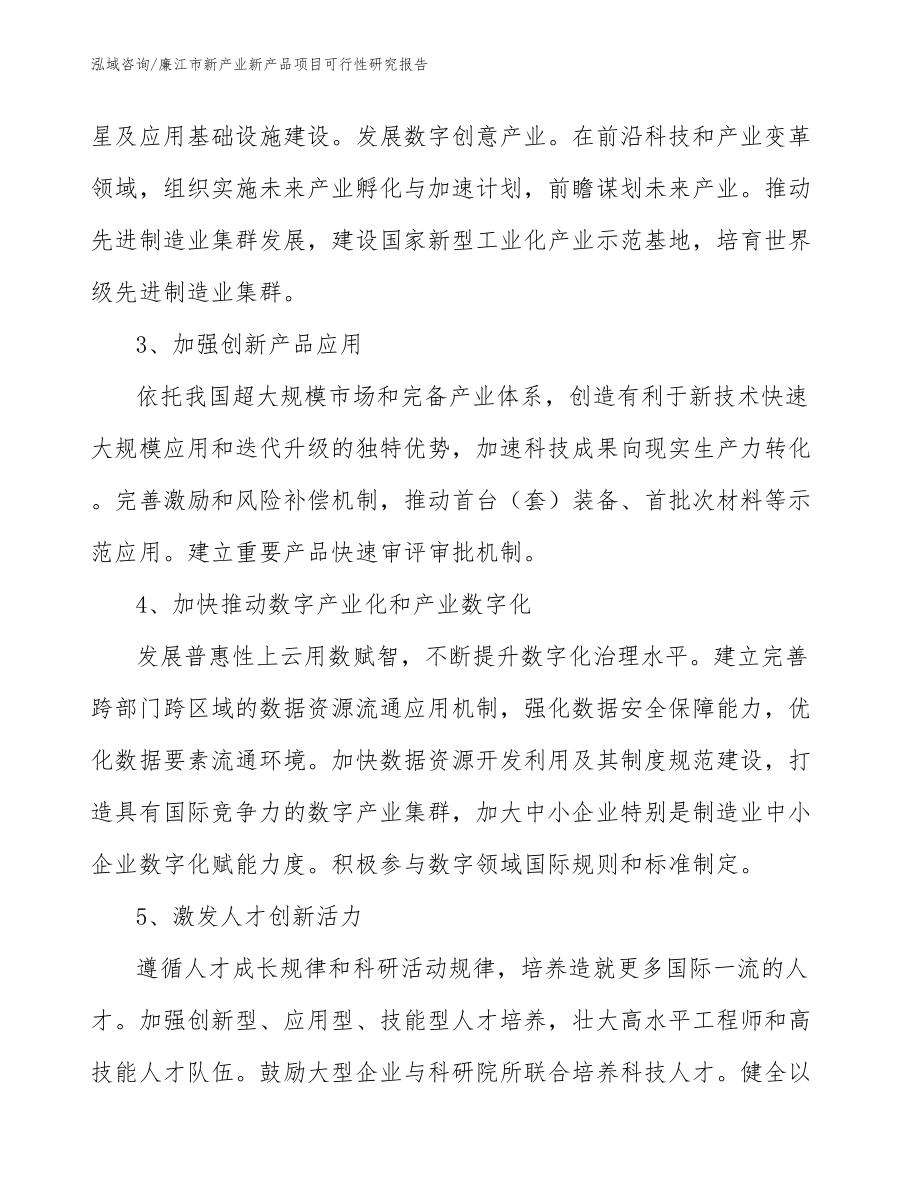 廉江市新产业新产品项目可行性研究报告（模板范本）_第2页