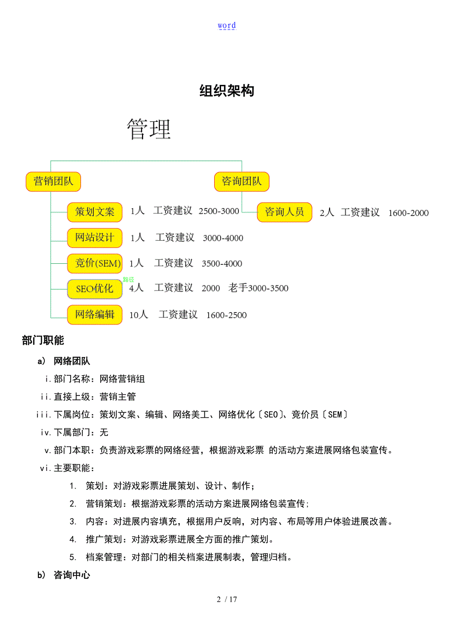 营销团队岗位职责及作业的流程_第2页