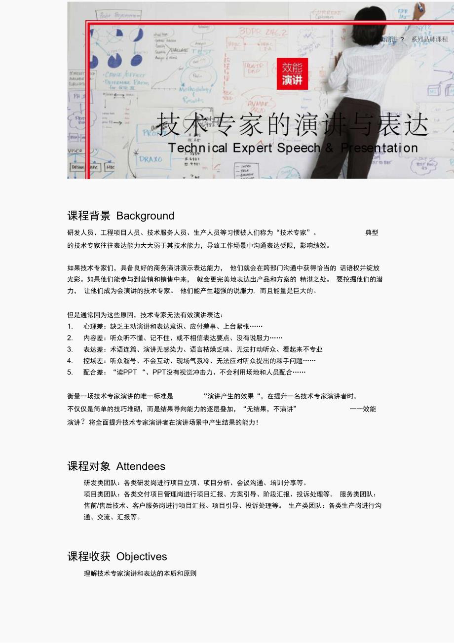 技术专家的演讲与表达_第1页