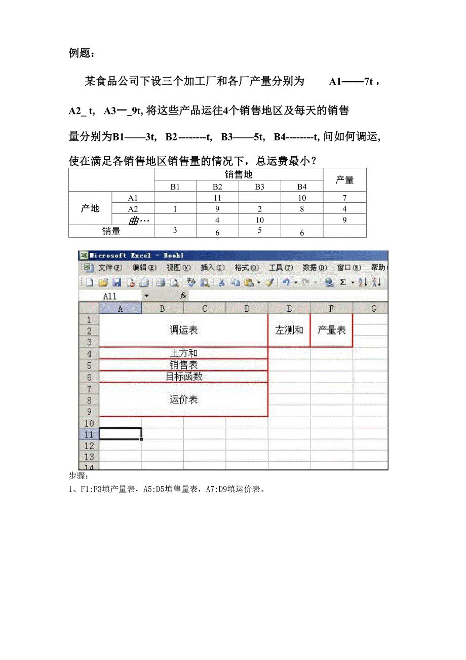 Excel解运筹学运输问题_第3页