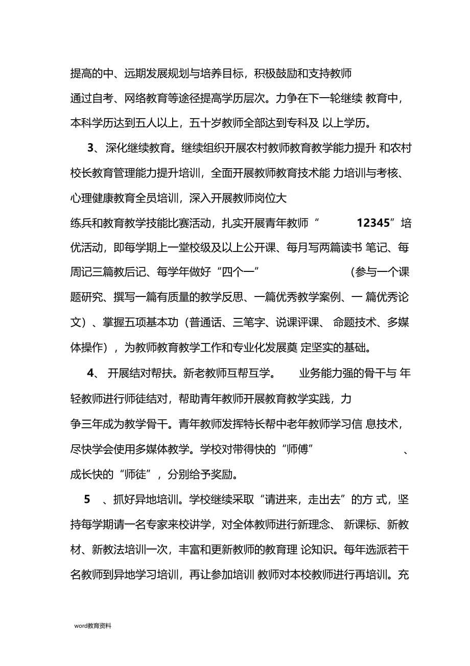 教师队伍建设年实施方案_第5页