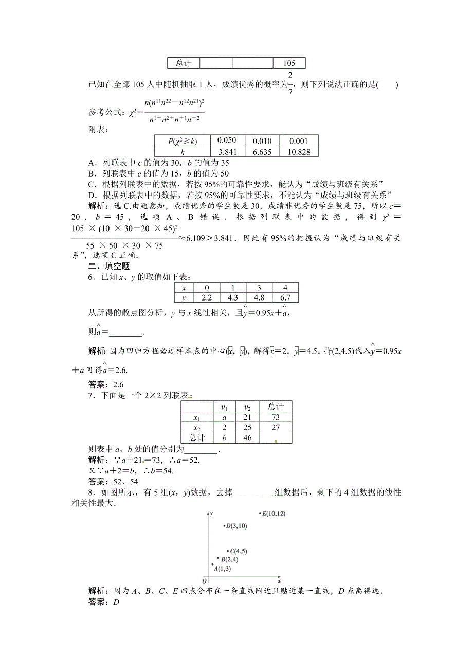 高考数学理一轮检测：第9章统计、统计案例第3课时含答案_第2页