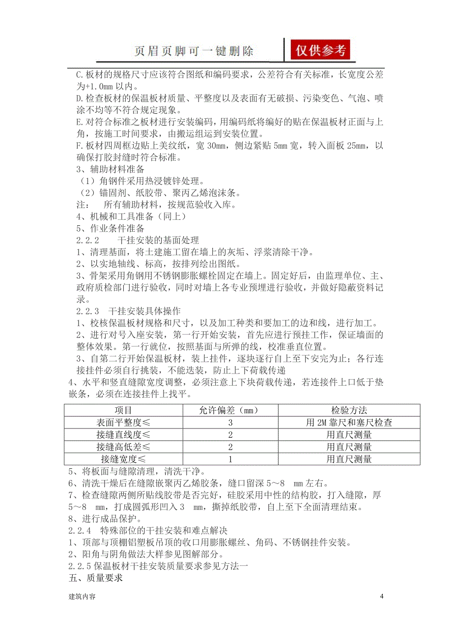 保温装饰一体板干挂施工方案项目材料_第4页