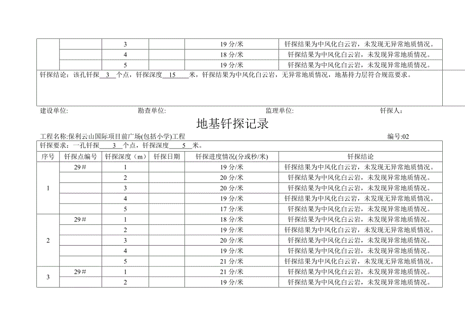 地基钎探记录_第2页