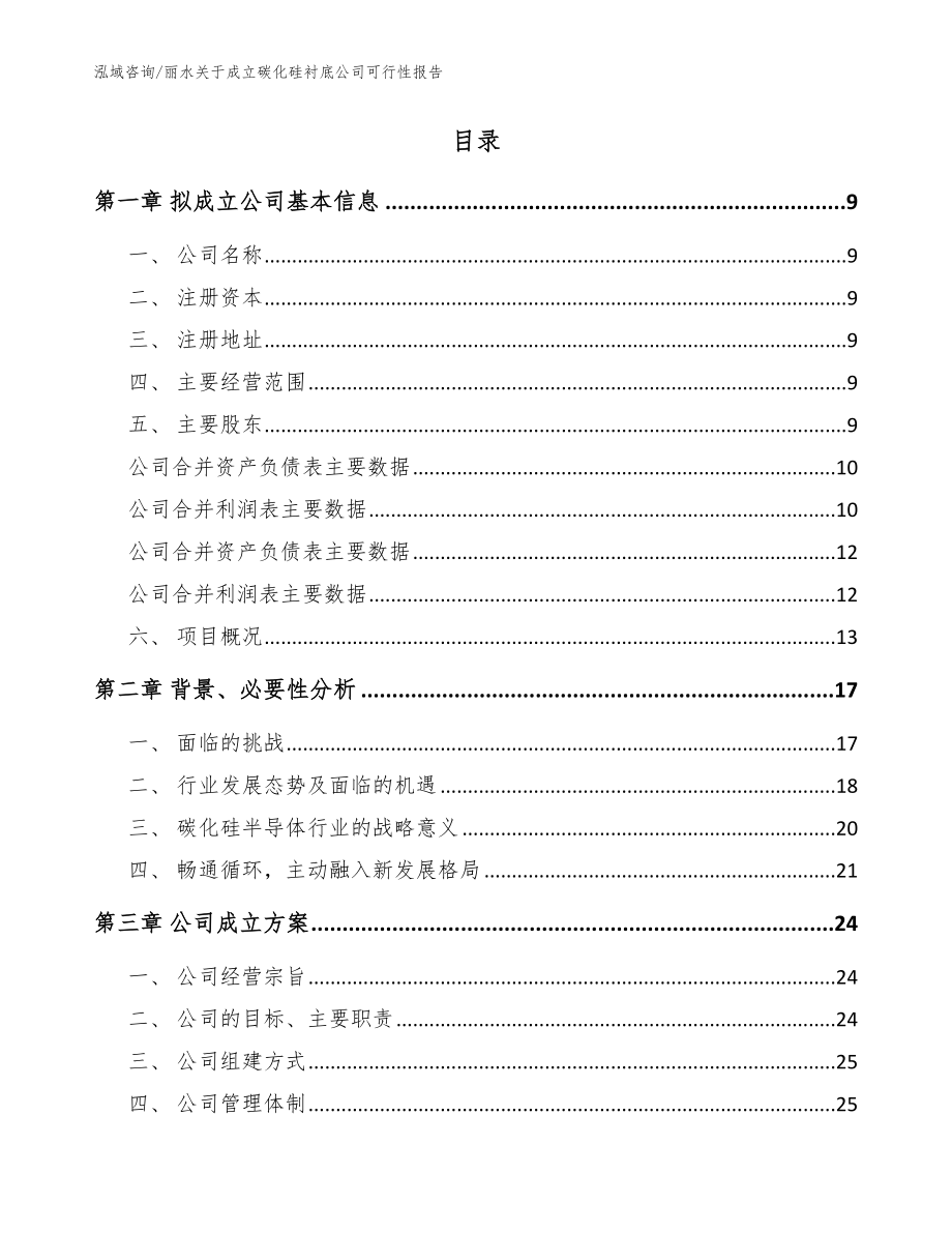 丽水关于成立碳化硅衬底公司可行性报告范文参考_第2页