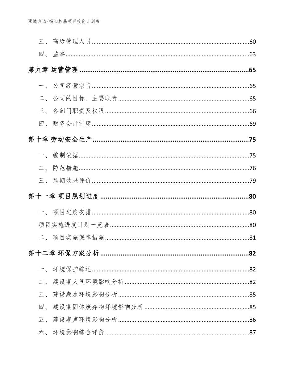 揭阳桩基项目投资计划书【模板】_第4页