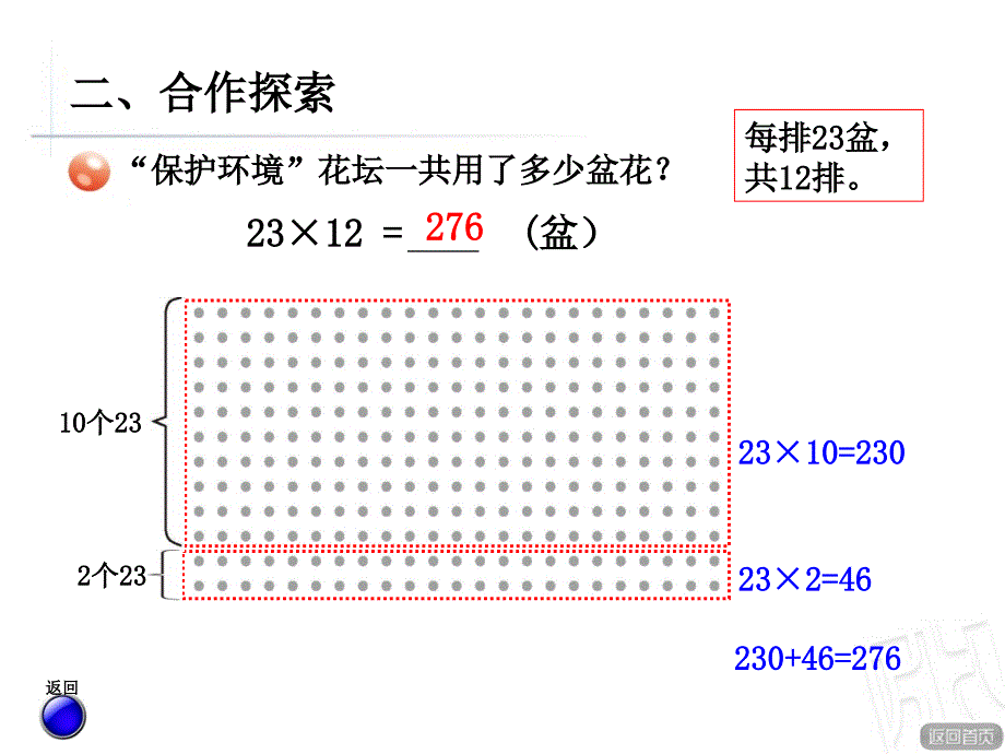 青岛版数学三下第三单元《美丽的街景》（两位数乘两位数不进位）ppt课件_第4页