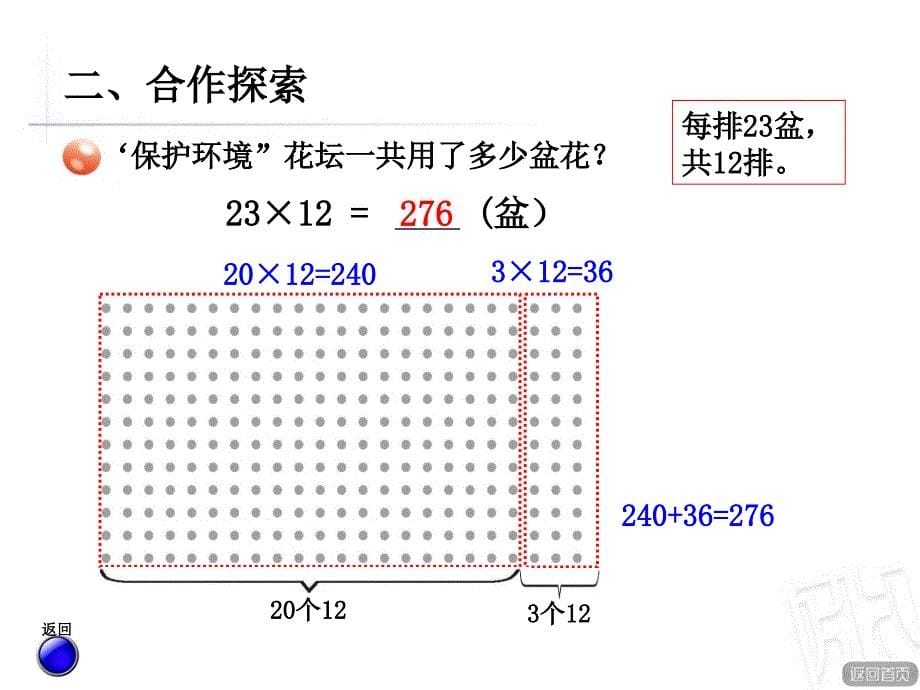 青岛版数学三下第三单元《美丽的街景》（两位数乘两位数不进位）ppt课件_第5页