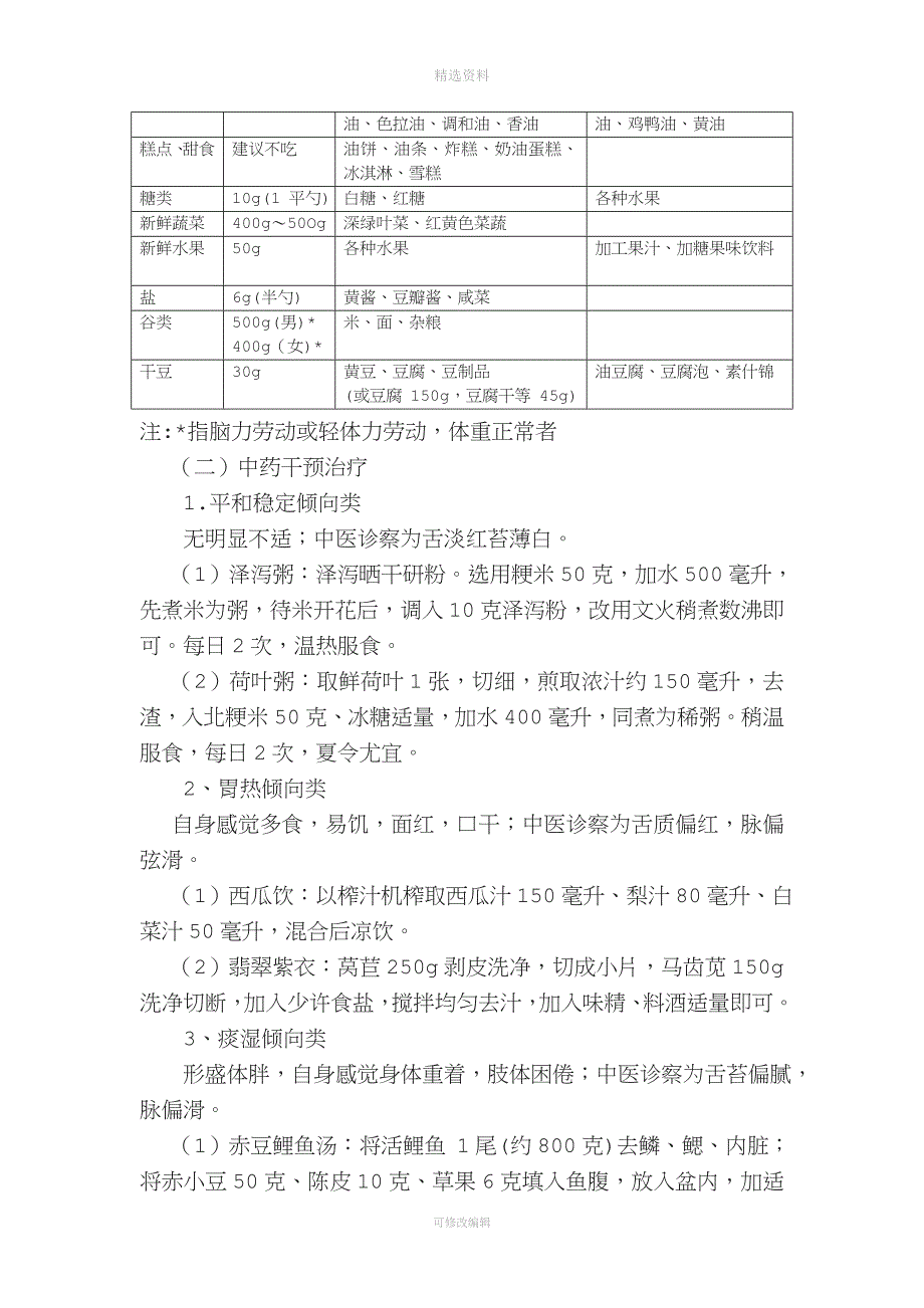 高血脂症高危人群中医治未病服务方案.doc_第3页