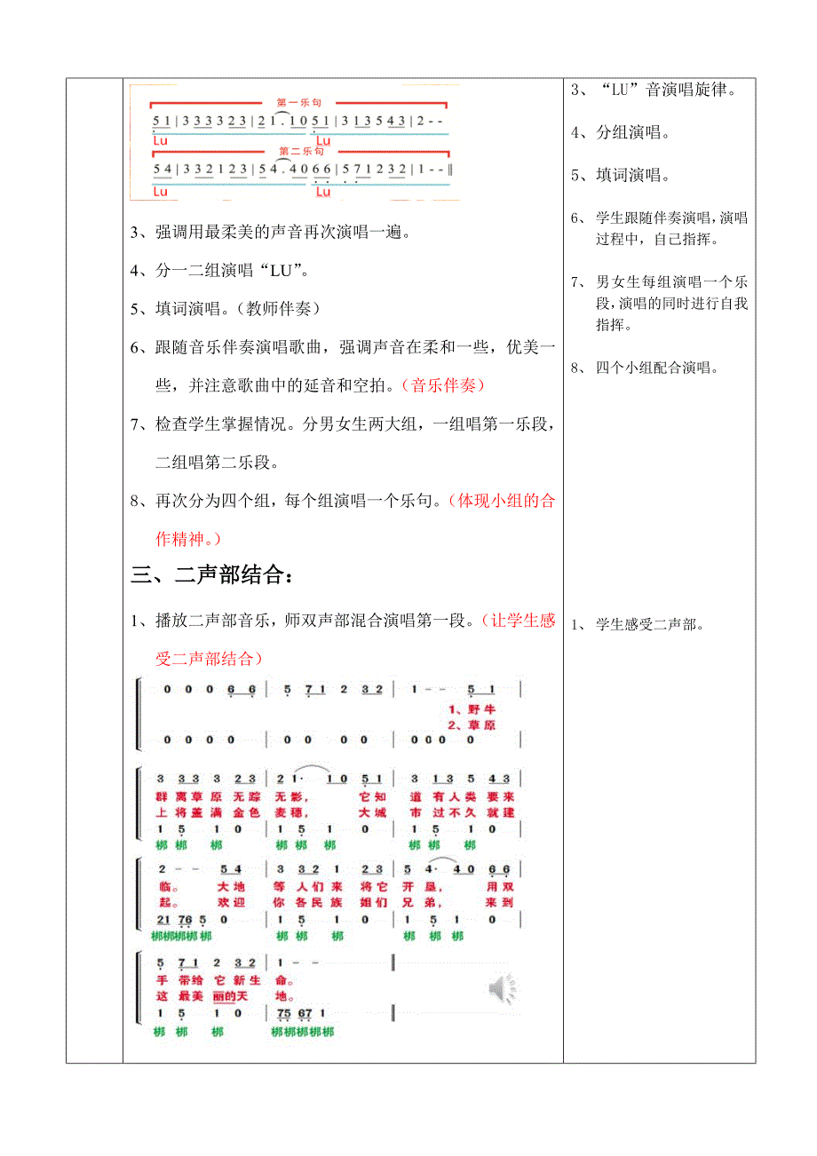 音乐七年下册《红河谷》教学设计_第3页