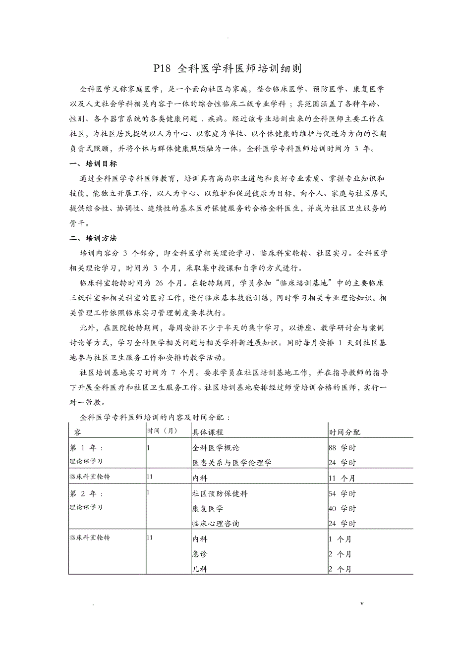 全科医师培训细则_第1页