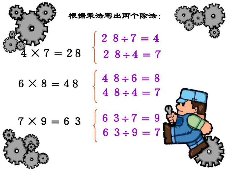 二年级下册数学789的乘法口诀求商课件_第3页