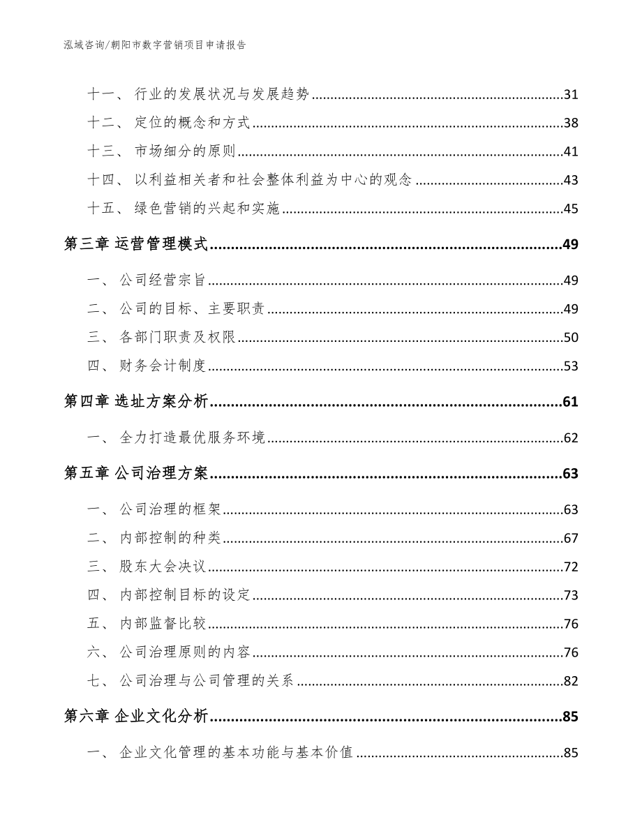 朝阳市数字营销项目申请报告模板_第3页
