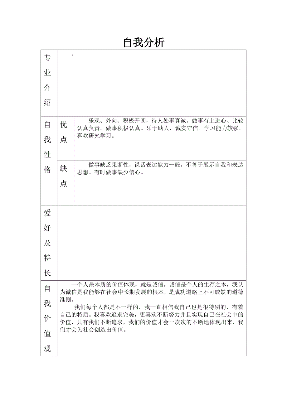 个人职业生涯策划书体育类.doc_第4页