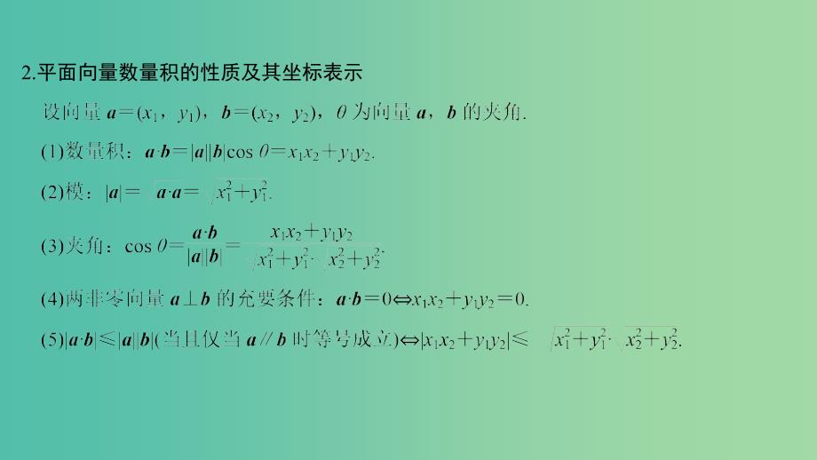 2020版高考数学大一轮复习第六章平面向量与复数第3节平面向量的数量积及其应用课件理新人教A版.ppt_第3页