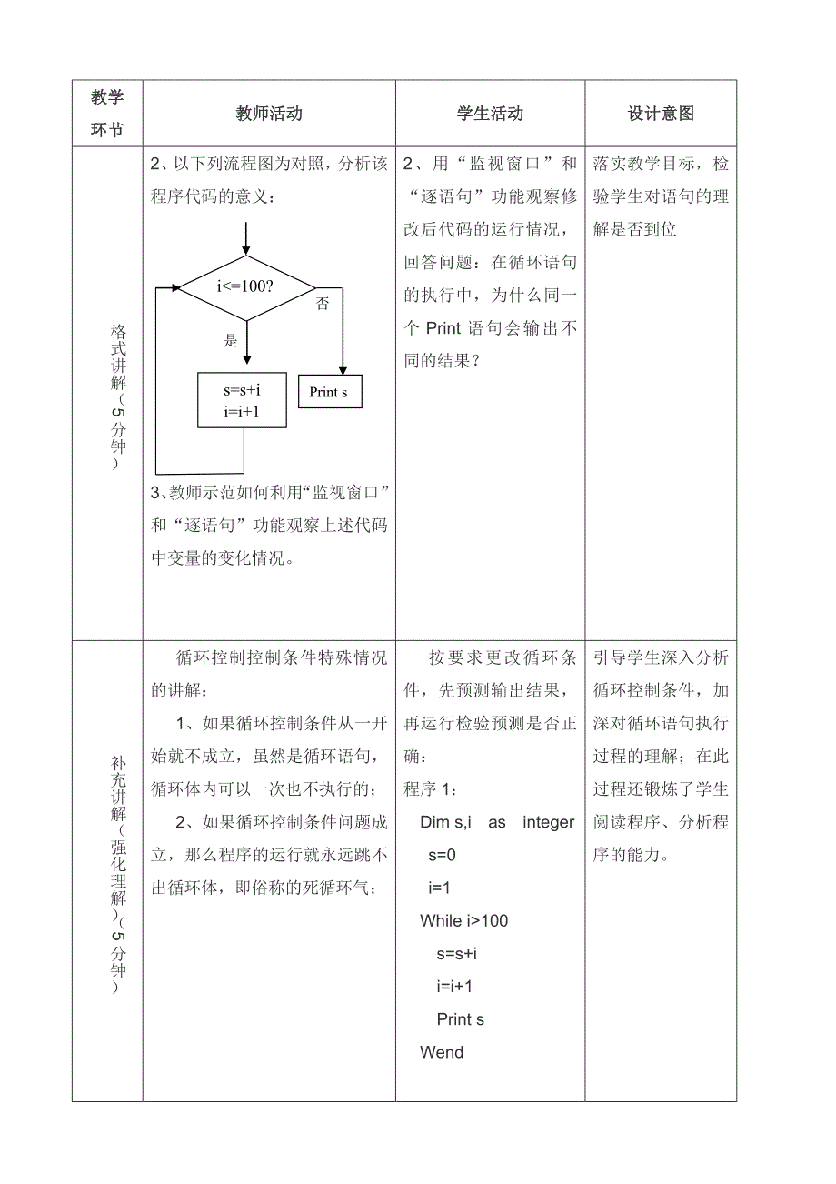 程序的循环结构教学设计_第3页