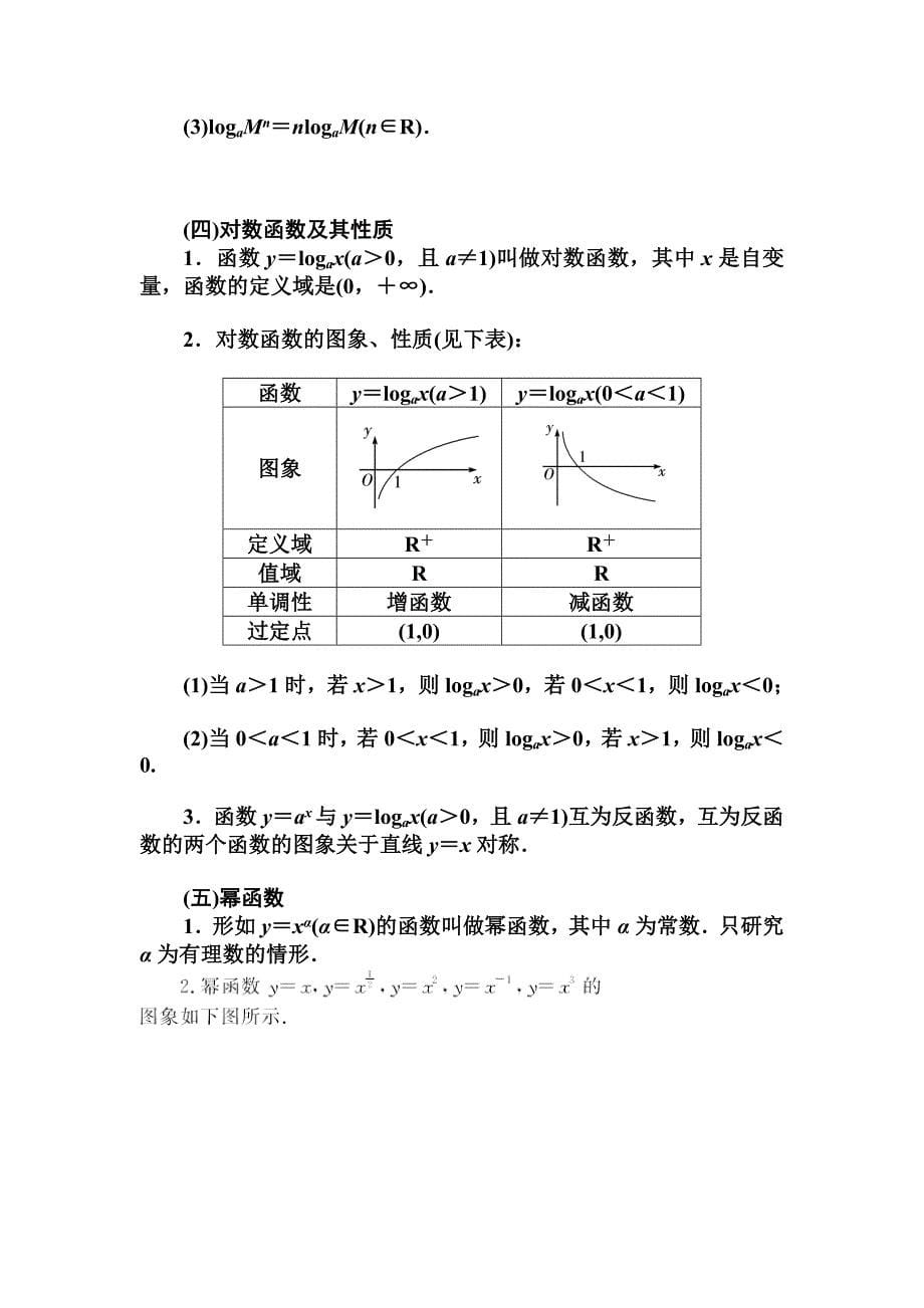 最新高中数学人教A版必修一第二章基本初等函数Ⅰ小结_第5页