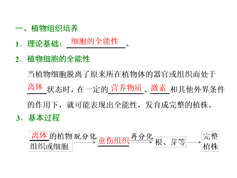 高二生物人教版选修一教学课件：专题三　课题1　菊花的组织培养_第3页