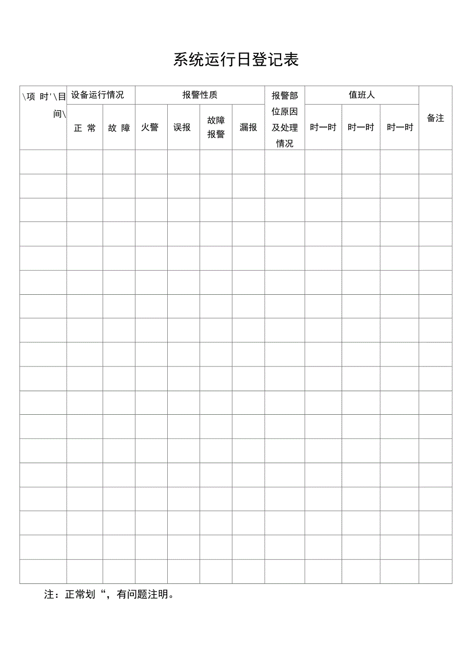 系统运行日登记表_第1页