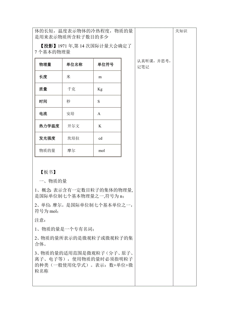 物质的量(第1课时)教学设计_第3页