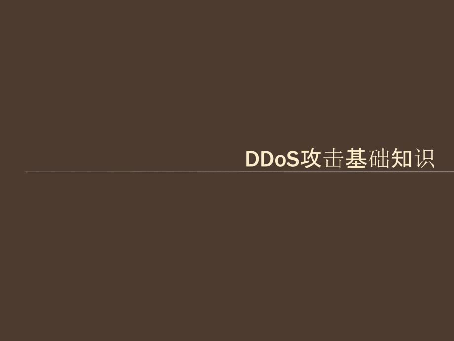 DDoS攻击介绍PPT_第1页