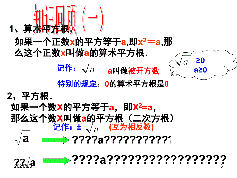 实数复习课课件人教版_第3页