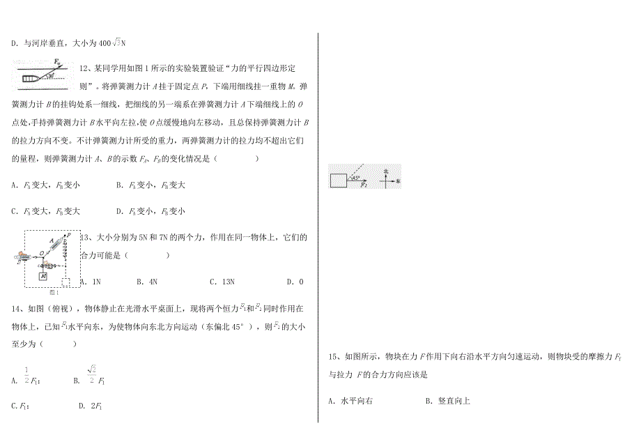 力的合成选择题专项练习,有答案.doc_第3页